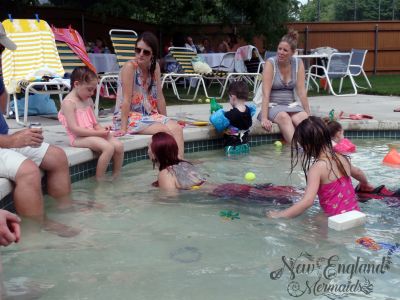 Mermaid Playing with Kids
