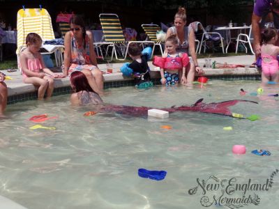 Mermaid Swimming with Kids