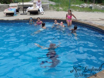 Underwater Mermaid Photography Filming Pool Party